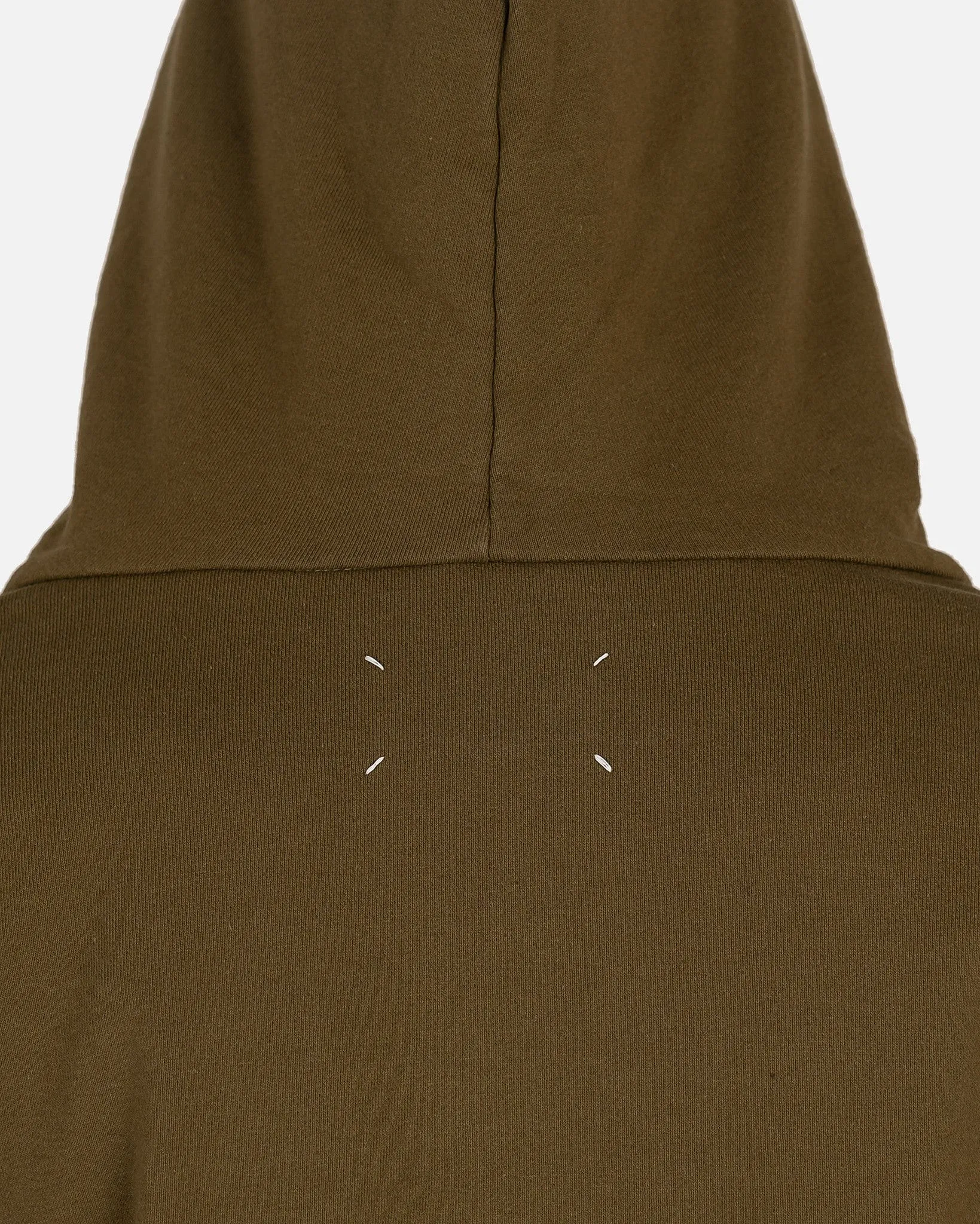 Maison Margiela Mushroom Embroidered Hoodie in Green