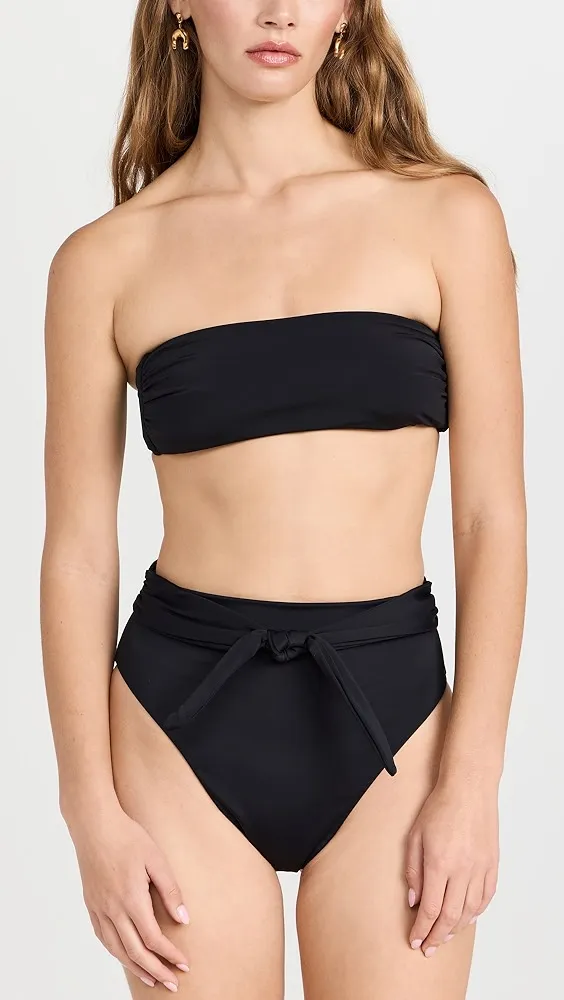 MARA HOFFMAN   Goldie High Waisted Bikini Bottoms 