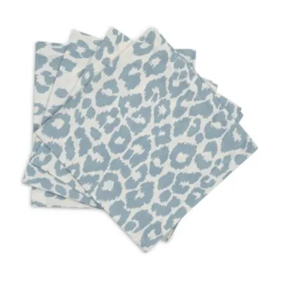 Matouk Iconic Leopard Napkins, Set of 4