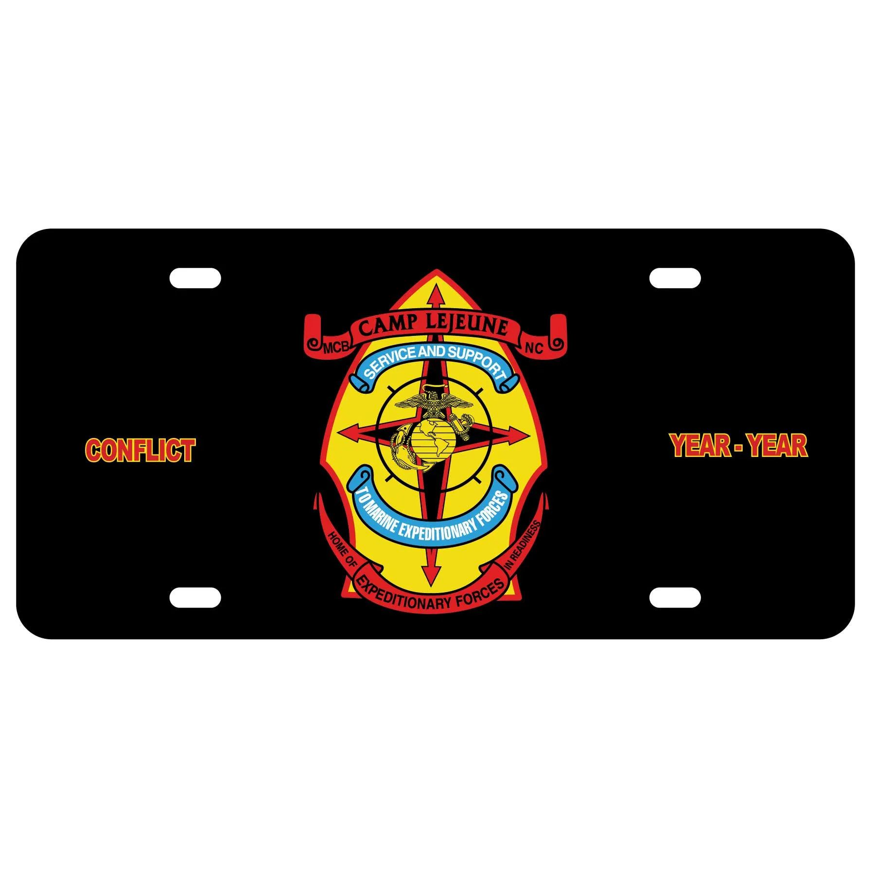 MCB Camp Lejeune License Plate