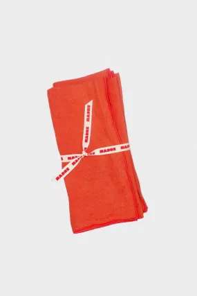 Medium Set of Four Napkins - Papaya