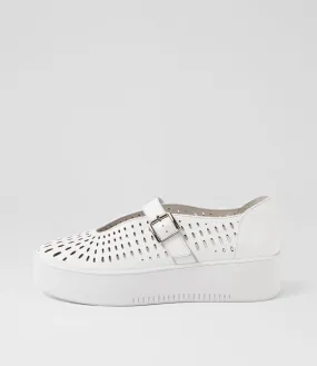 MIDAS Wolla White Leather Sneakers