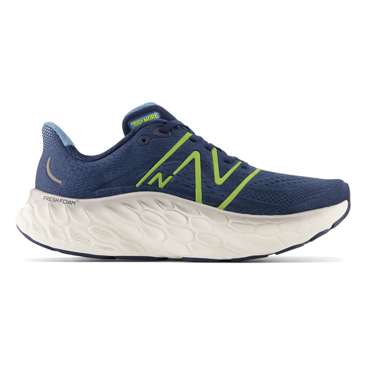 New Balance Fresh Foam X More V4 - Navy - Cosmic Pineapple - Heritage Blue