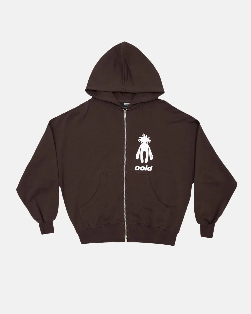 NEW IN TOWN ZIP HOODIE COCOA