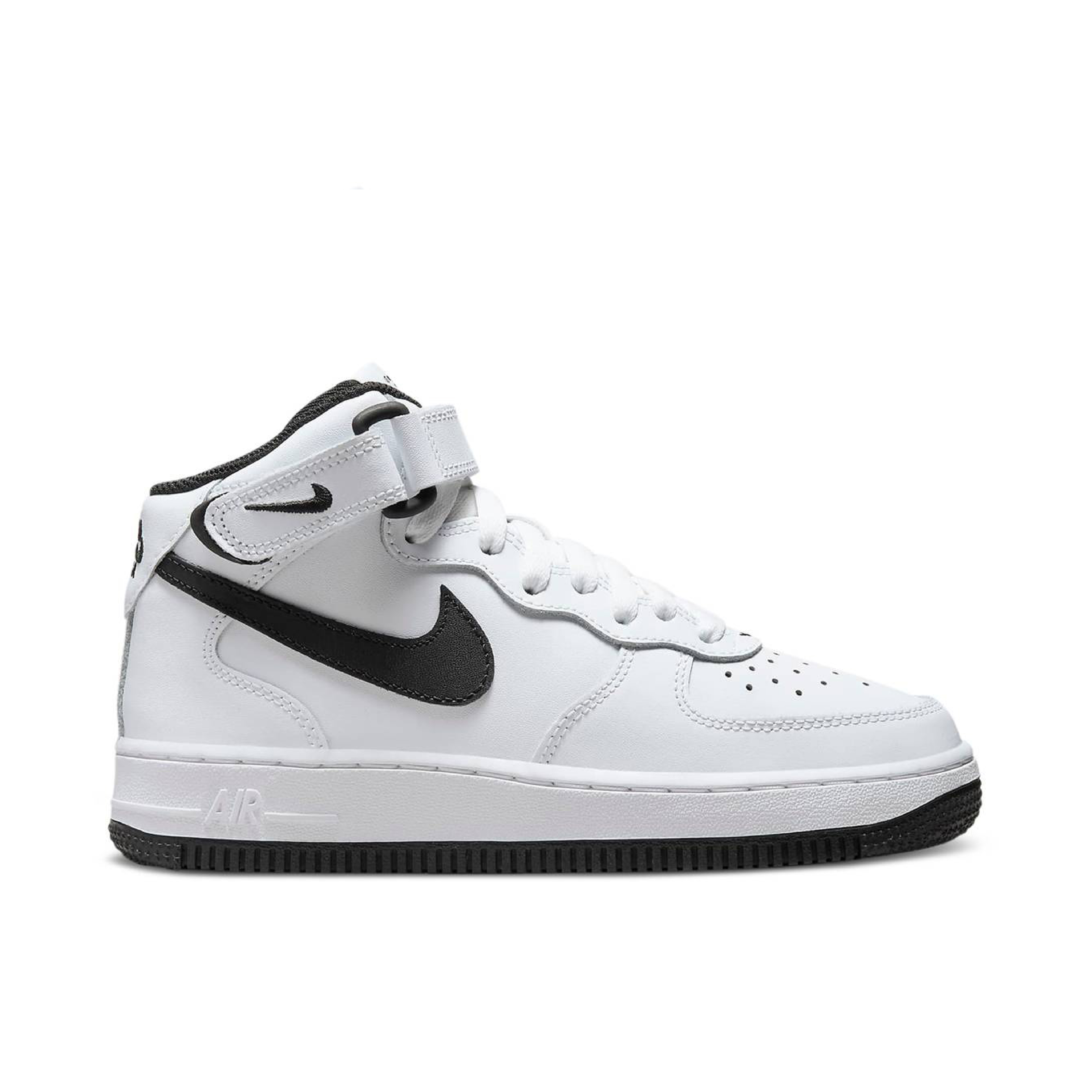 Nike Air Force 1 Mid LE White Black GS | DH2933-103 | Laced