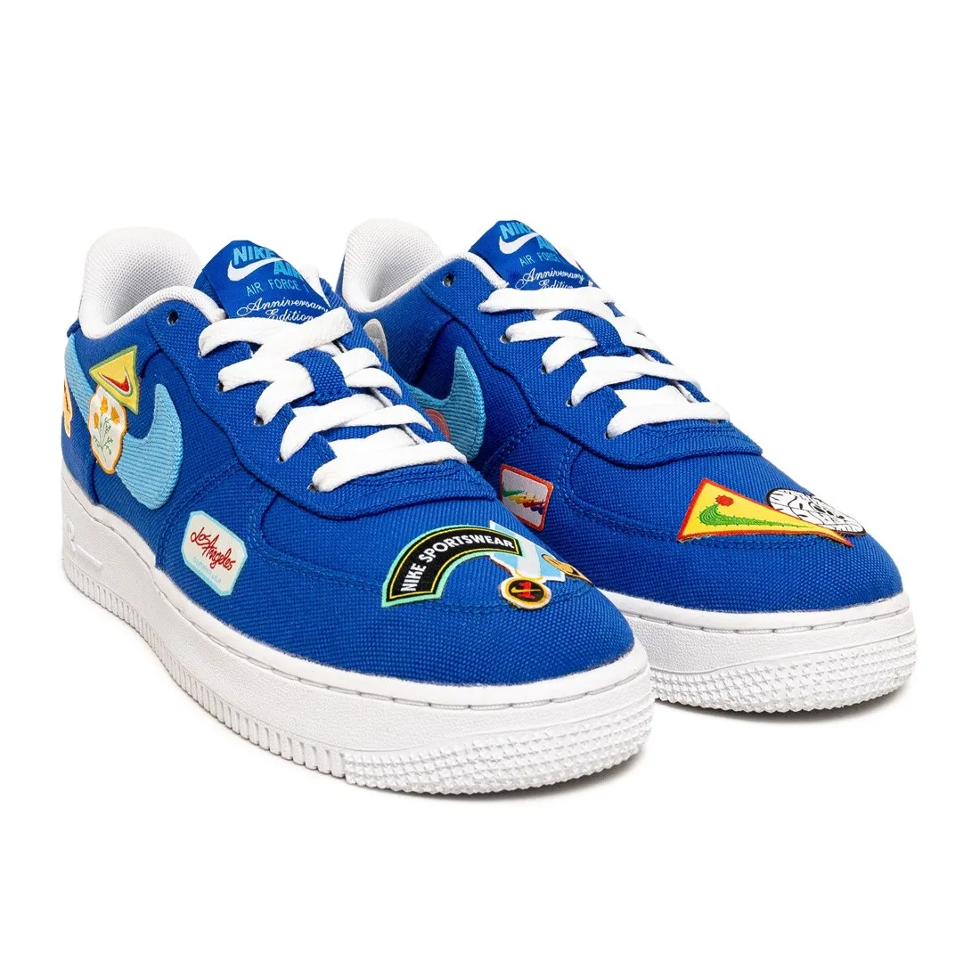 Nike Big Kids Air Force 1 Prm (Gs) (racer blue / university blue-white)