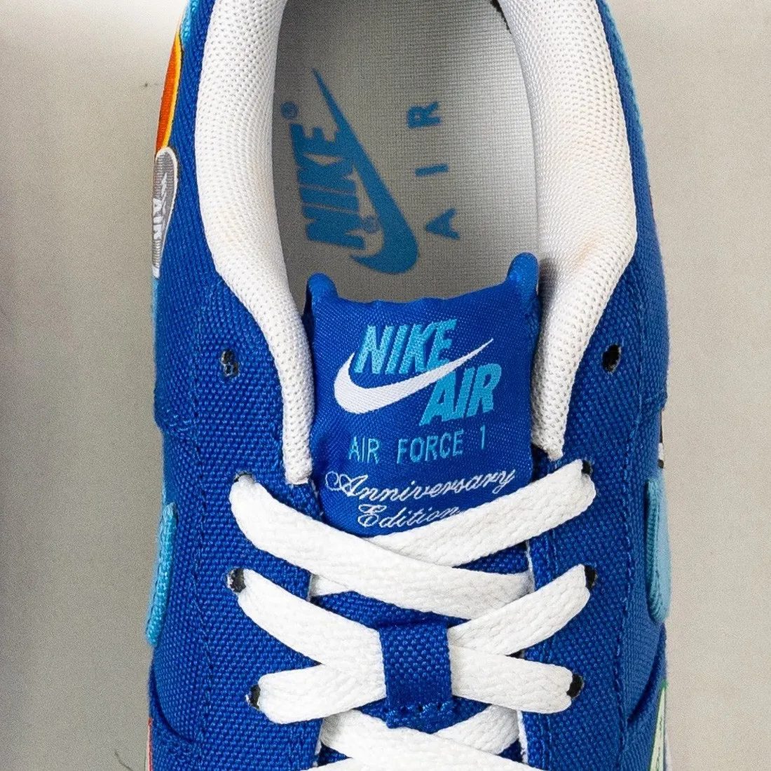 Nike Big Kids Air Force 1 Prm (Gs) (racer blue / university blue-white)