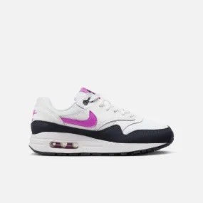 Nike Big Kids' Air Max 1 White Purple (GS)