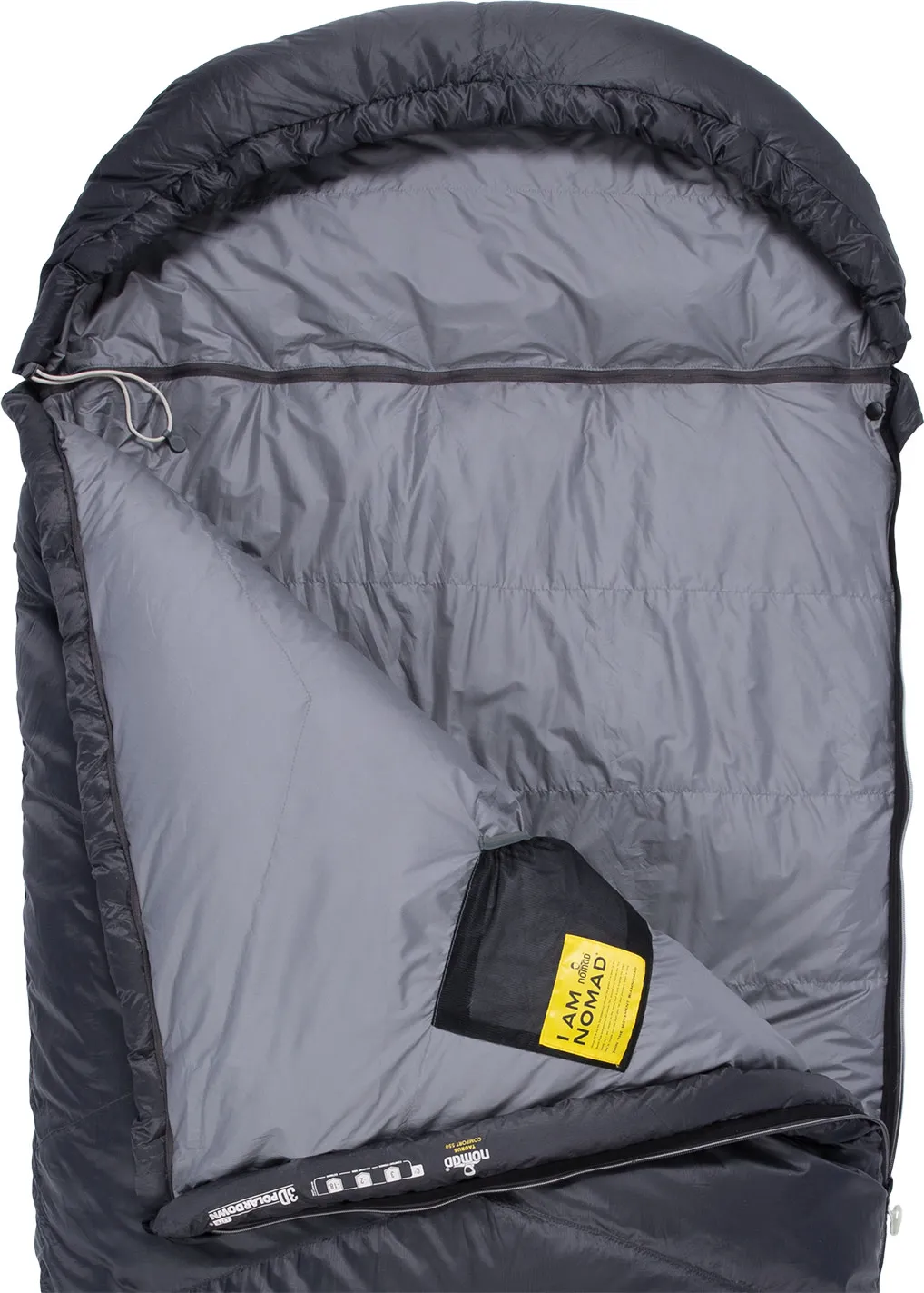 Nomad Taurus Comfort 550 Sleeping Bag Dark Grey | Buy Nomad Taurus Comfort 550 Sleeping Bag Dark Grey here | Outnorth