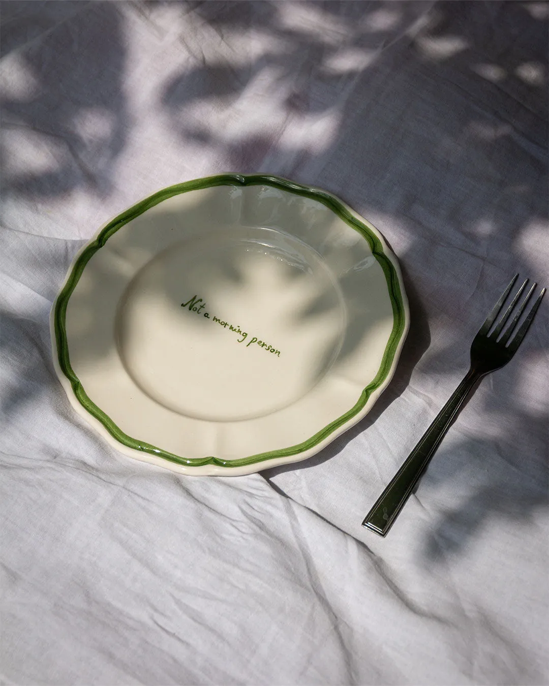 Not a morning person plate