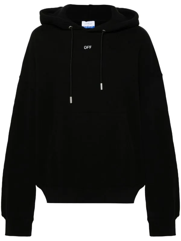 OFF STAMP LOGO-PRINT OVER HOODIE