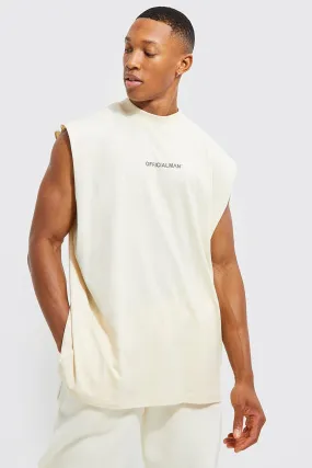 Official Man Oversized Extended Neck Tank