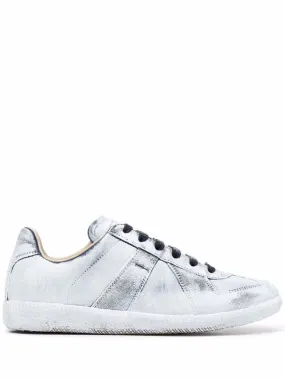 Paint Effect Replica Sneakers - White