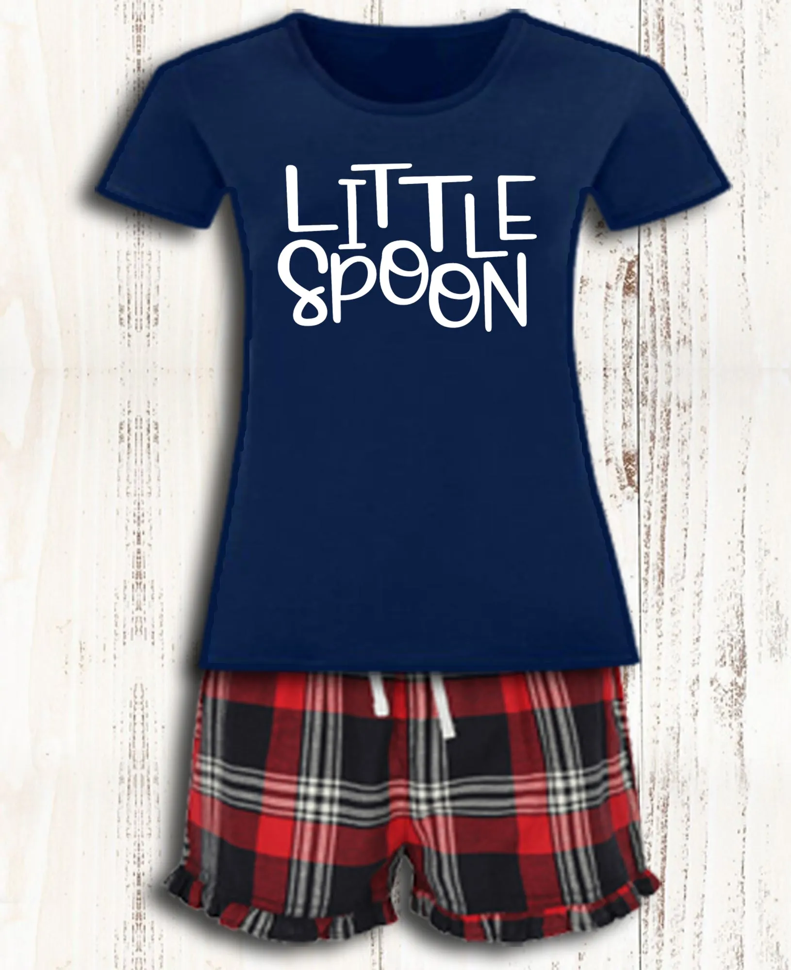 Personalised Big Spoon Little Spoon Matching Pyjamas