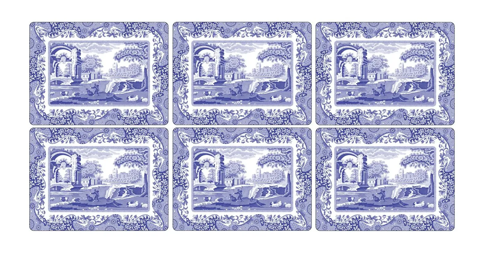 Pimpernel Blue Italian Set of 6 Placemats