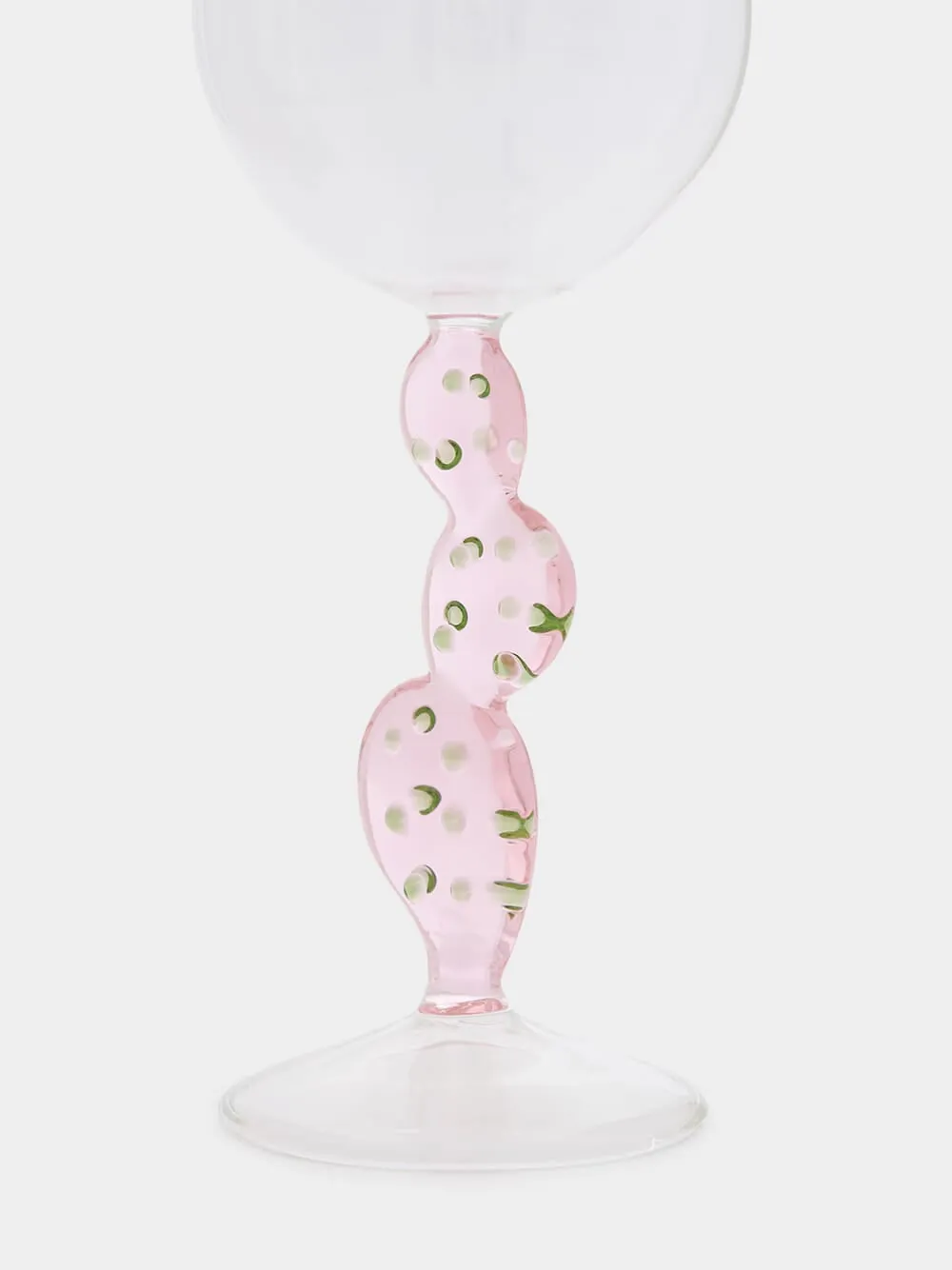 Pink Cactus Wine Glass