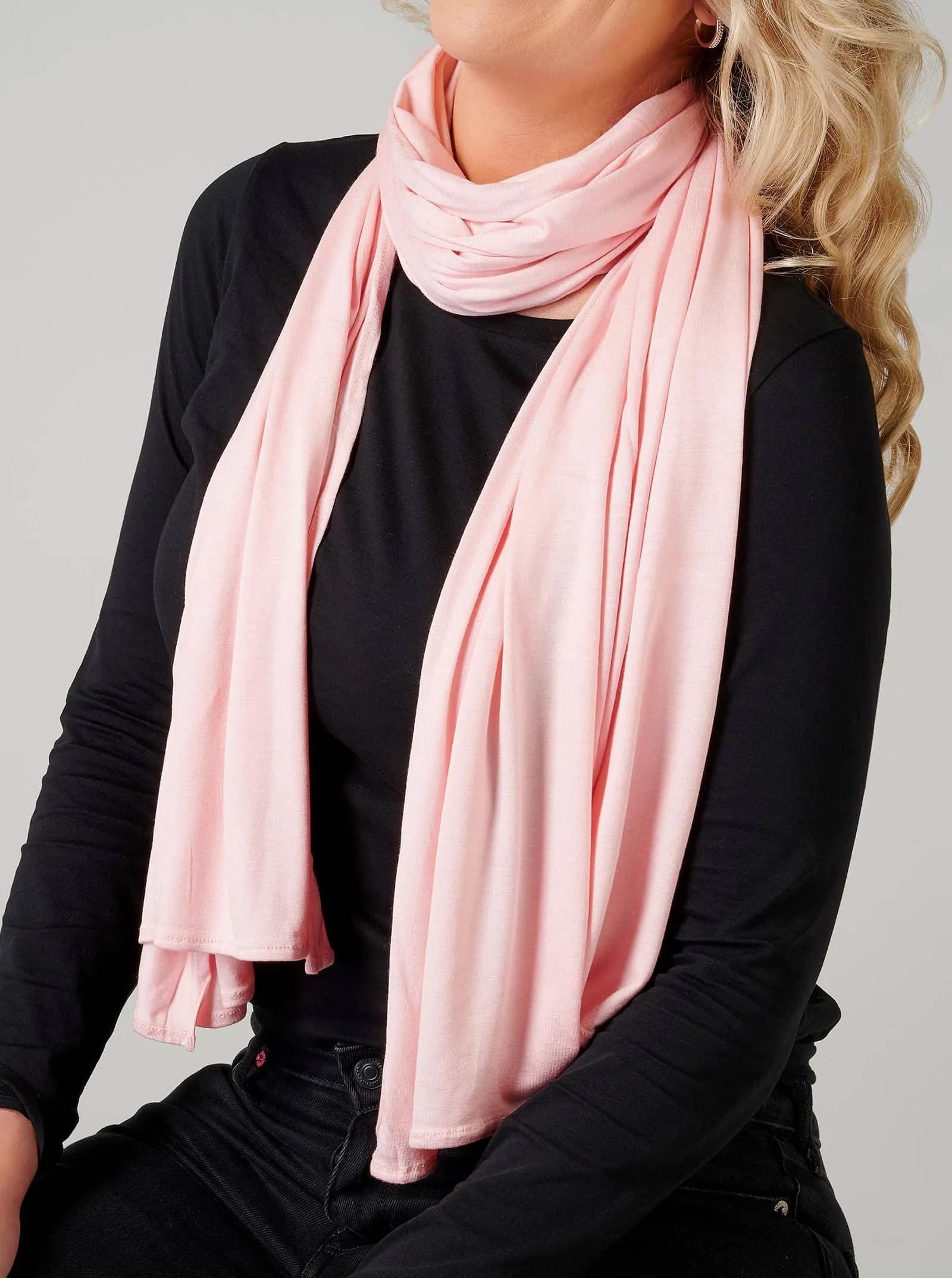 Pink Premium Jersey Scarf