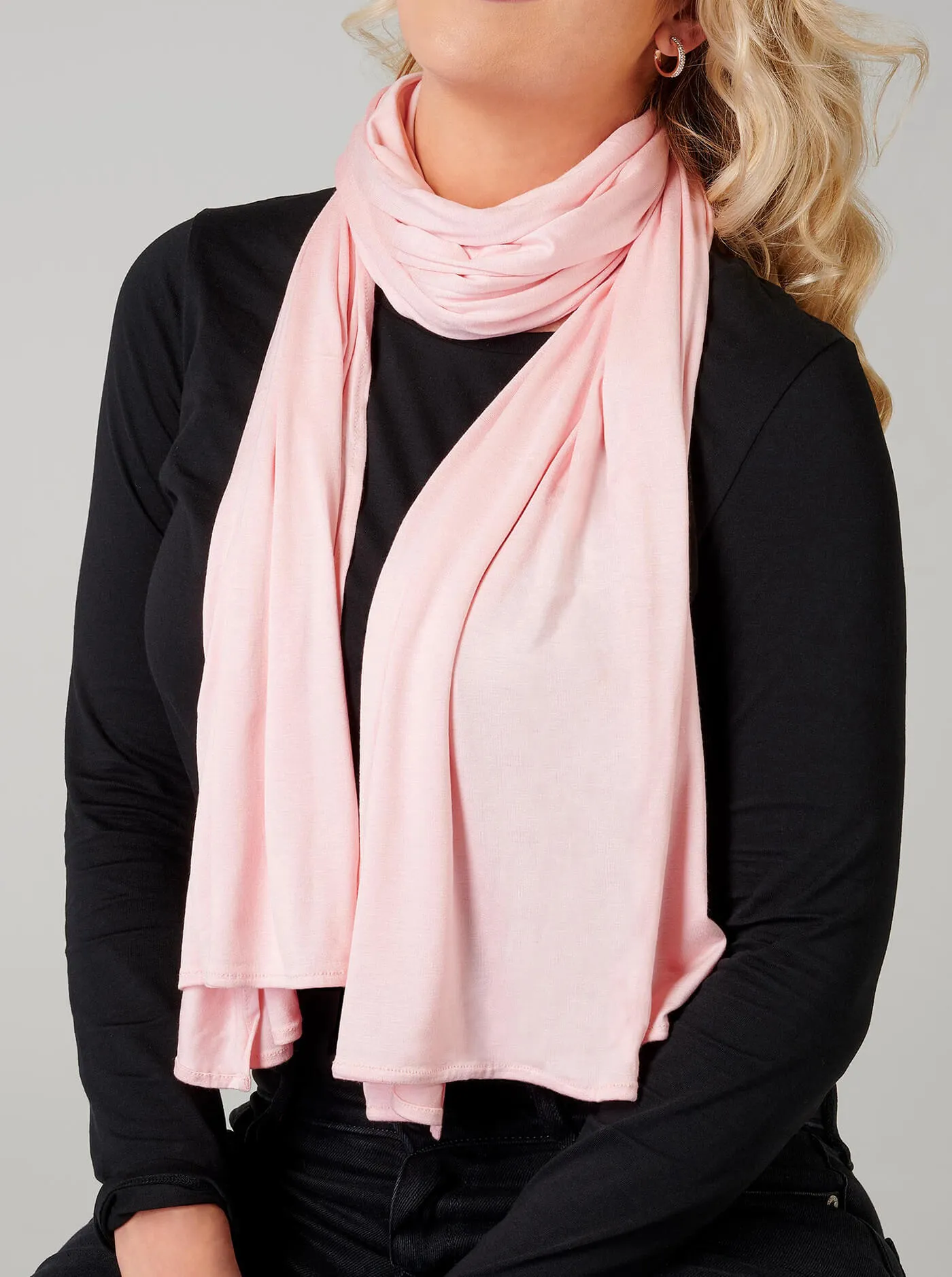 Pink Premium Jersey Scarf