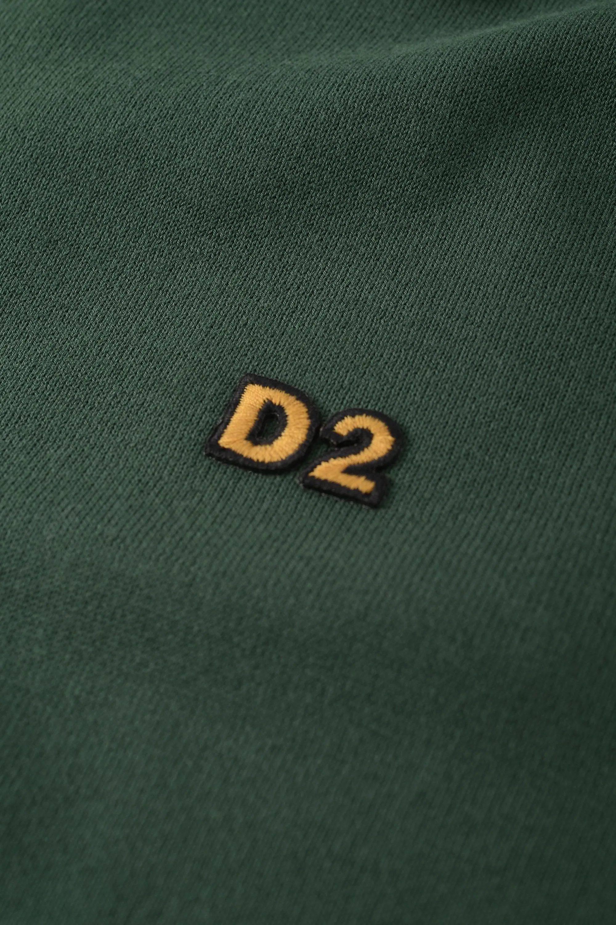 Plate Branding Knitted Polo Green