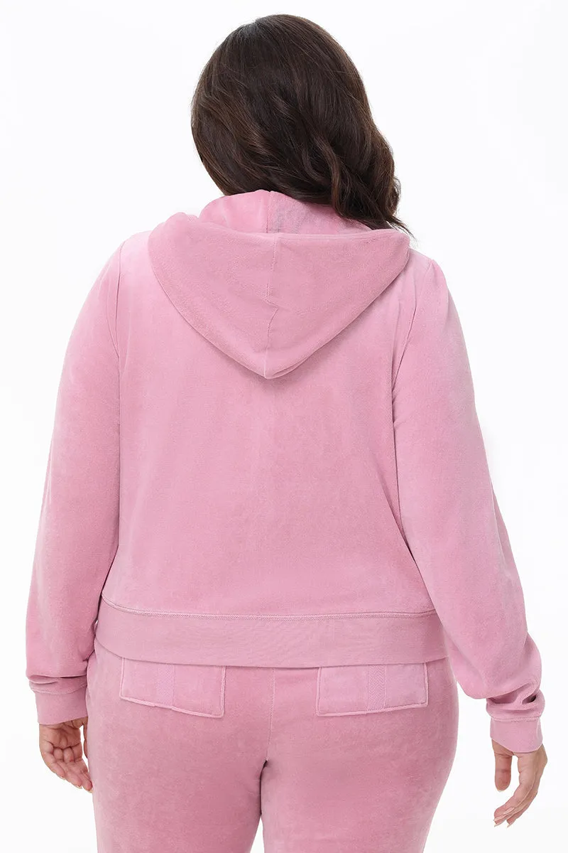 Plus-Size Heritage Cotton Velour Hoodie