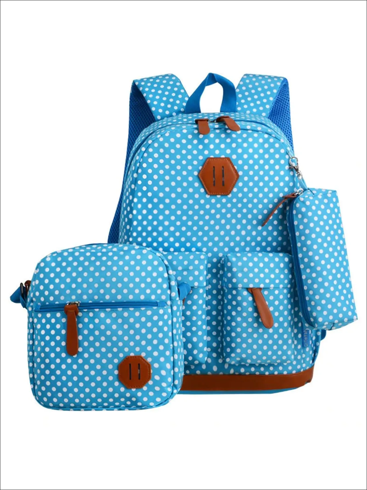 Polka Dot Prep 3pc Backpack Set