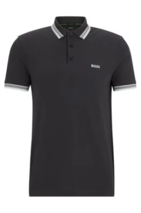  Polo shirt with contrast logo details