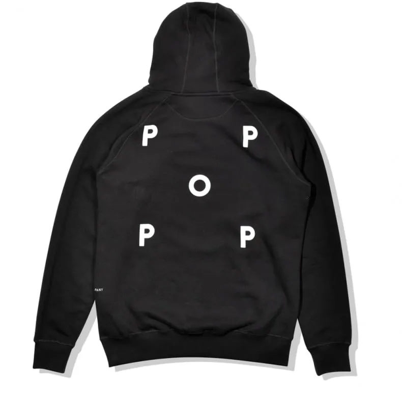 Pop Trading Company Logo Pullover Hooded Sweatshirt (Black)