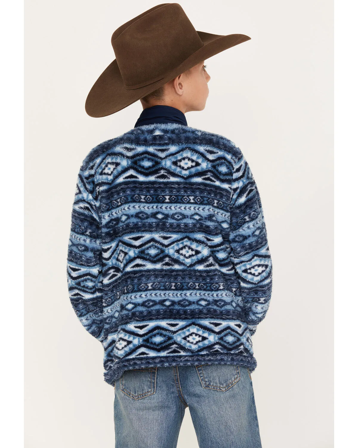 Product Name:  Hooey Boys' Southwestern Print Fleece Pullover Jacket