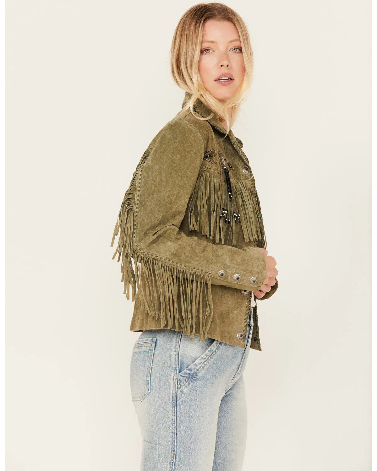 Product Name:  Scully Women's Fringe and Beaded Jacket