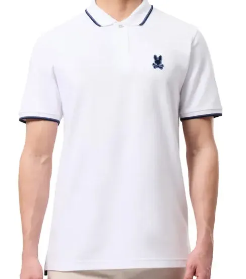 Psycho Bunny Houston Pique Polo - White