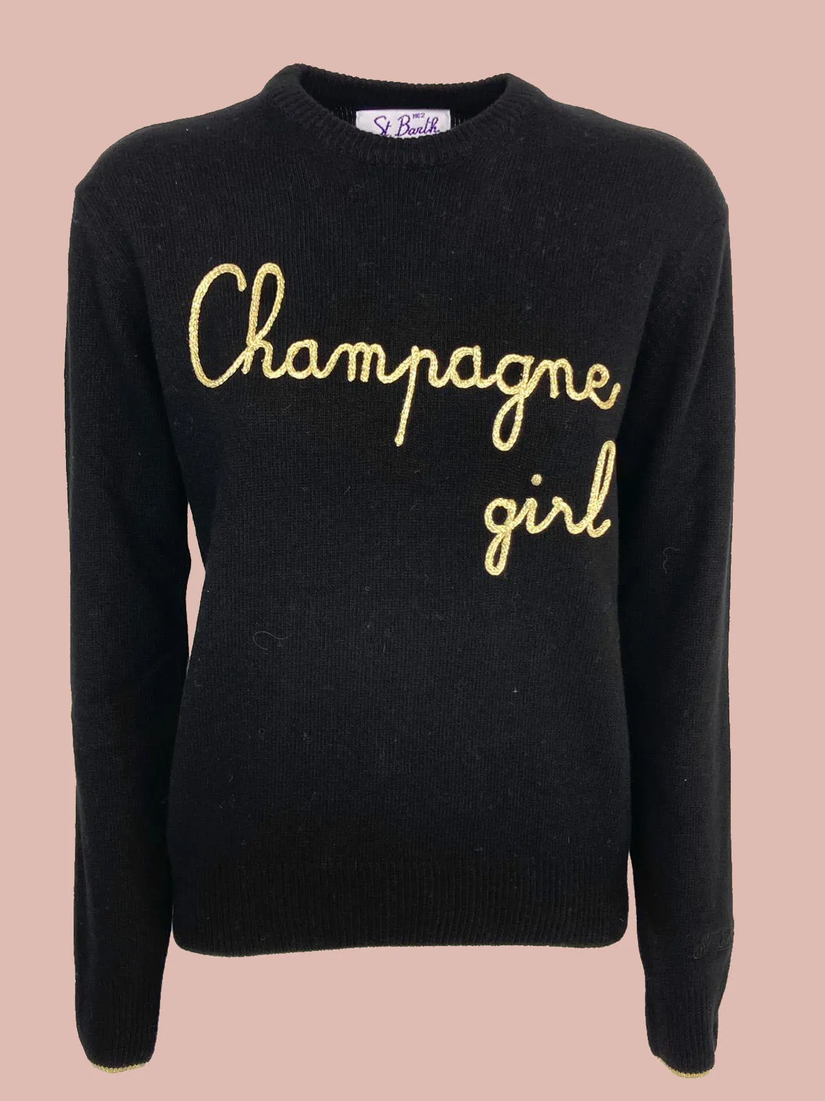 PULLOVER DONNA NERO CHAMPAGNE GIRL