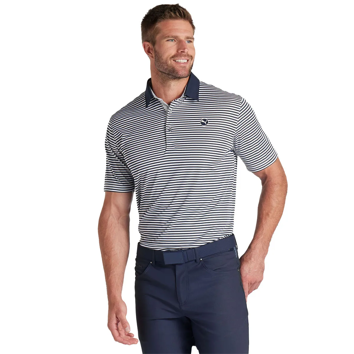 PUMA Men's Pure Stripe Golf Polo Shirt