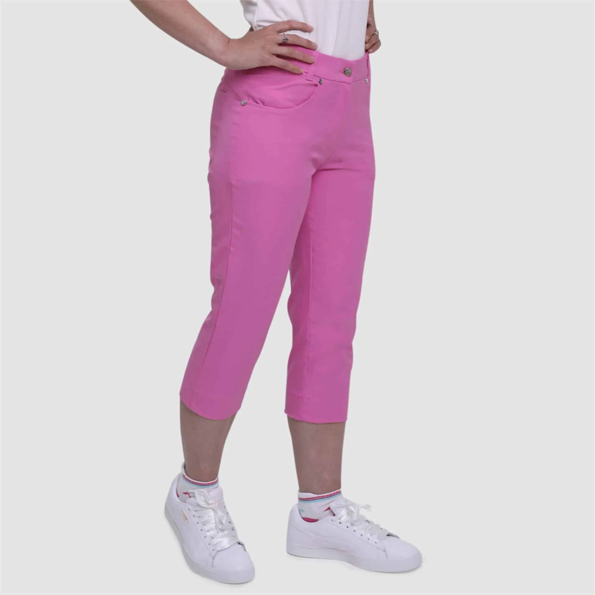 Pure Golf Trust Ladies Golf Capris Pink 70CM