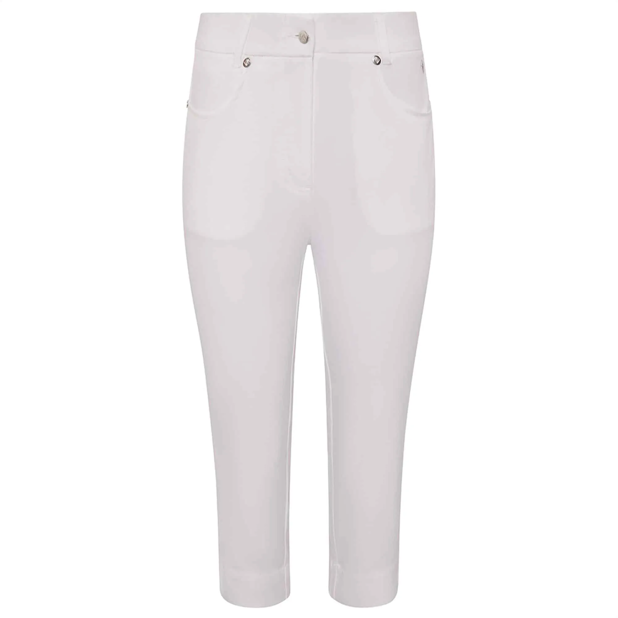 Pure Golf Trust Ladies Golf Capris White 70CM