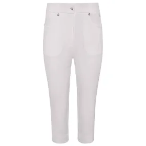 Pure Golf Trust Ladies Golf Capris White 70CM