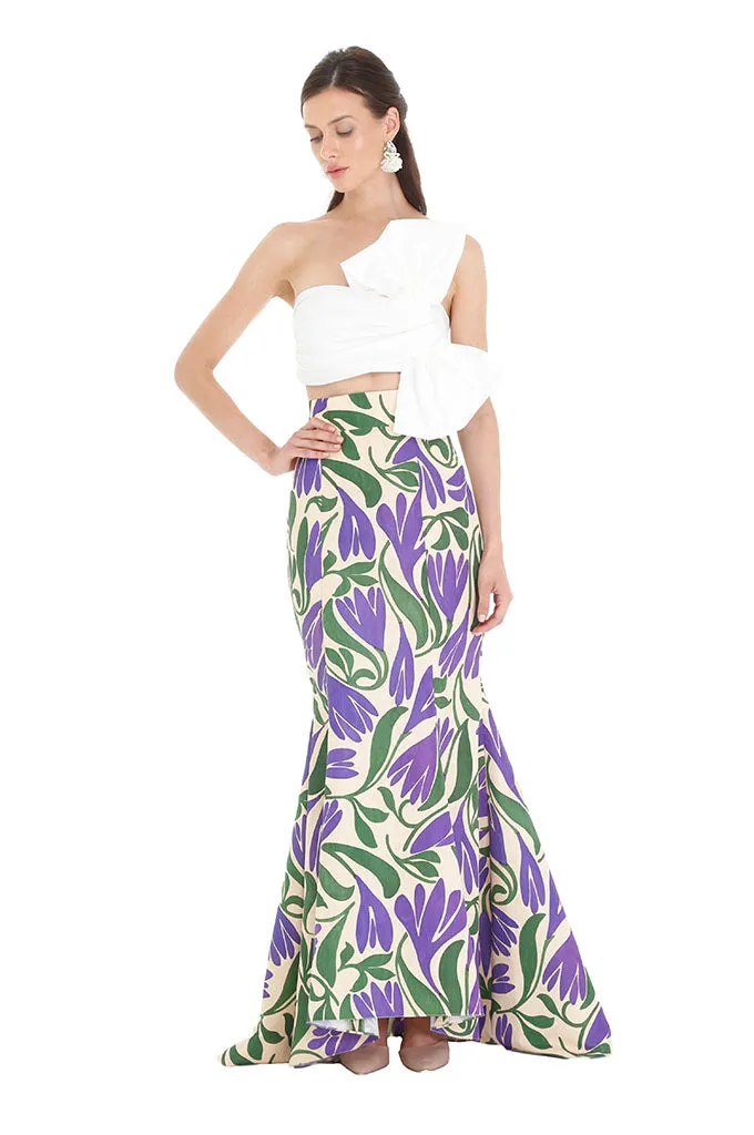 Purple Limelight Fishtail Skirt