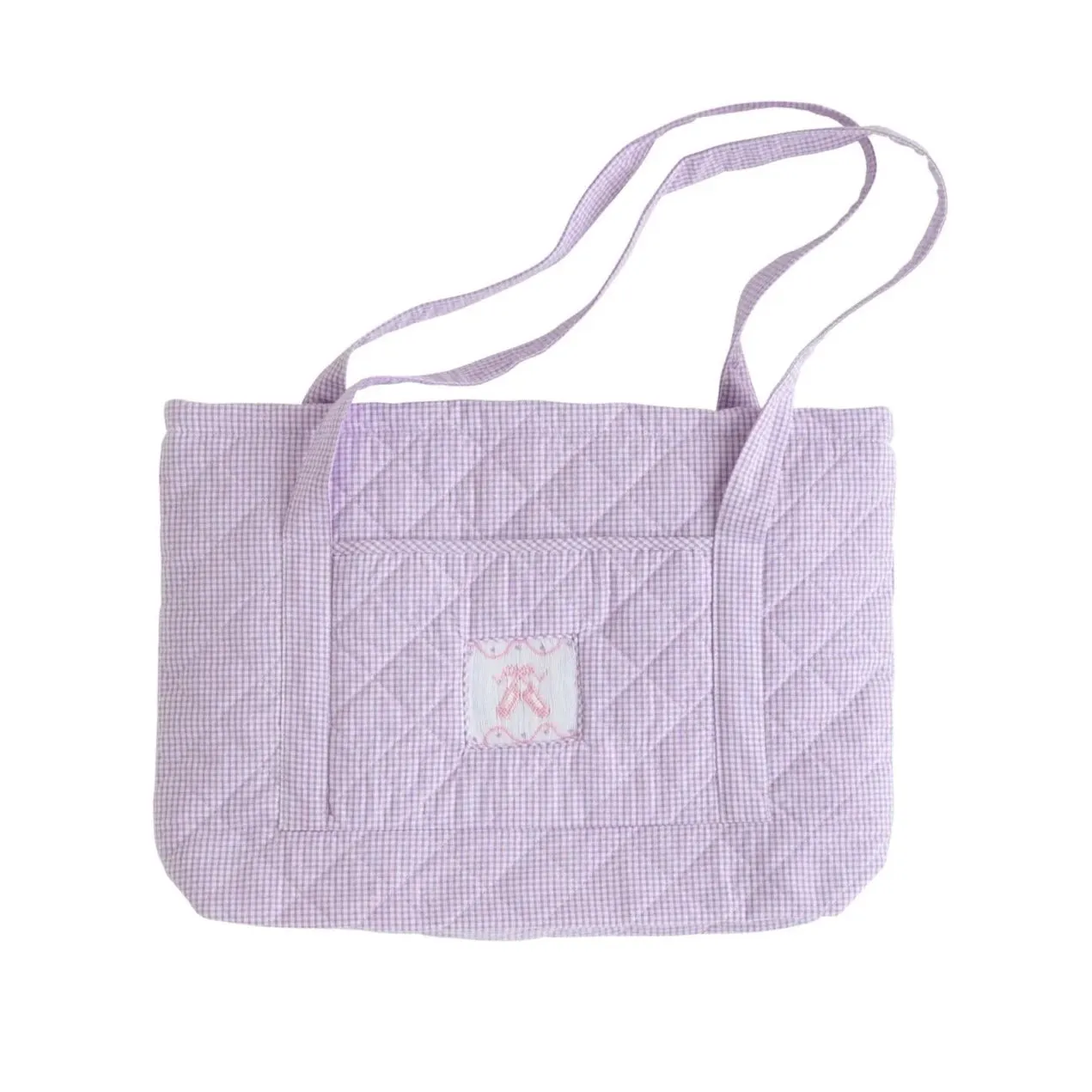 Quilted Luggage Tote - Ballet