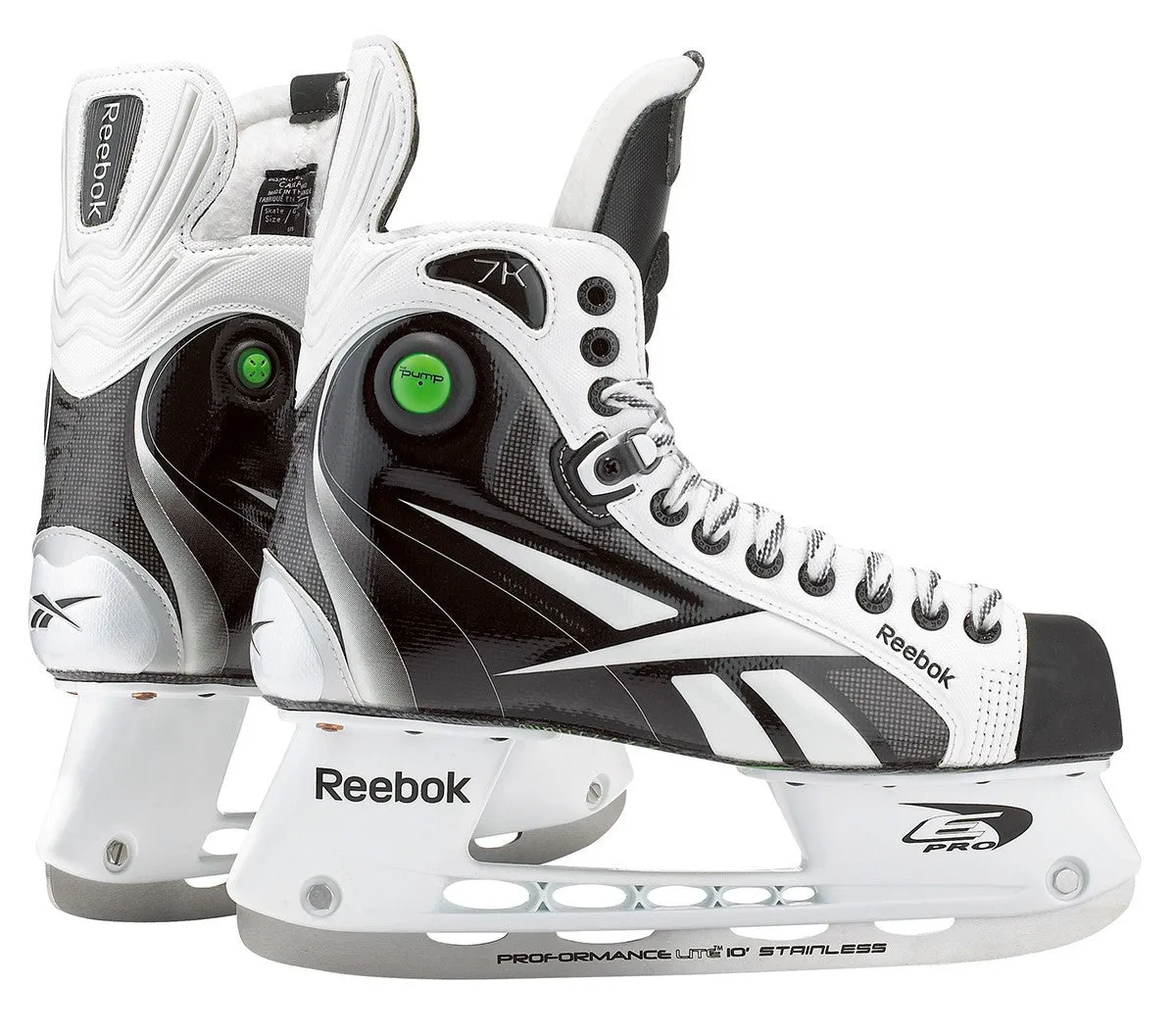 Reebok White 20K Pump Ice Skates