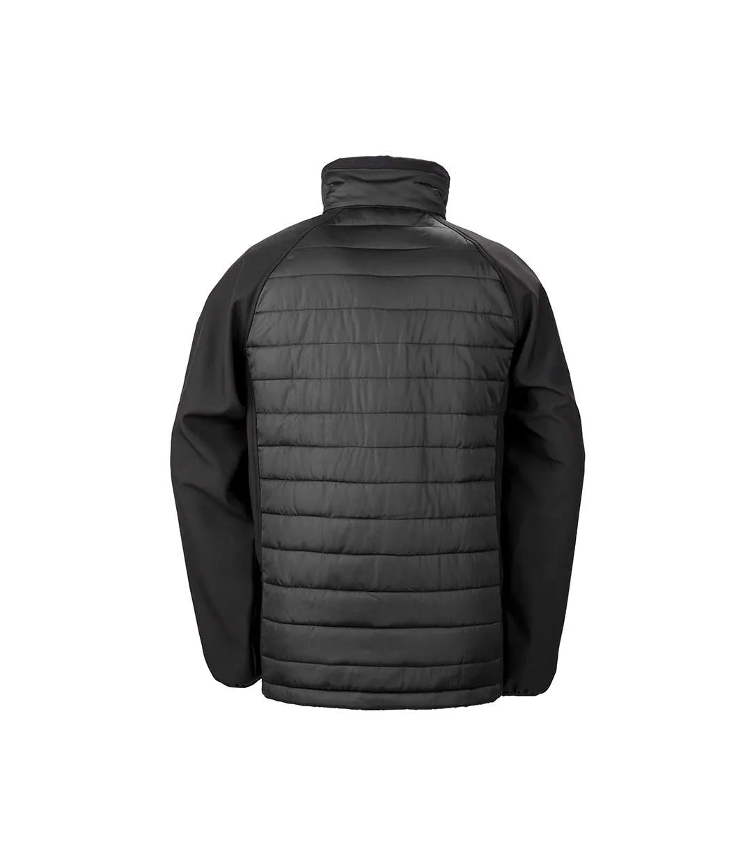 Result Mens Black Compass Padded Soft Shell Jacket (Black/Royal) - UTPC3326