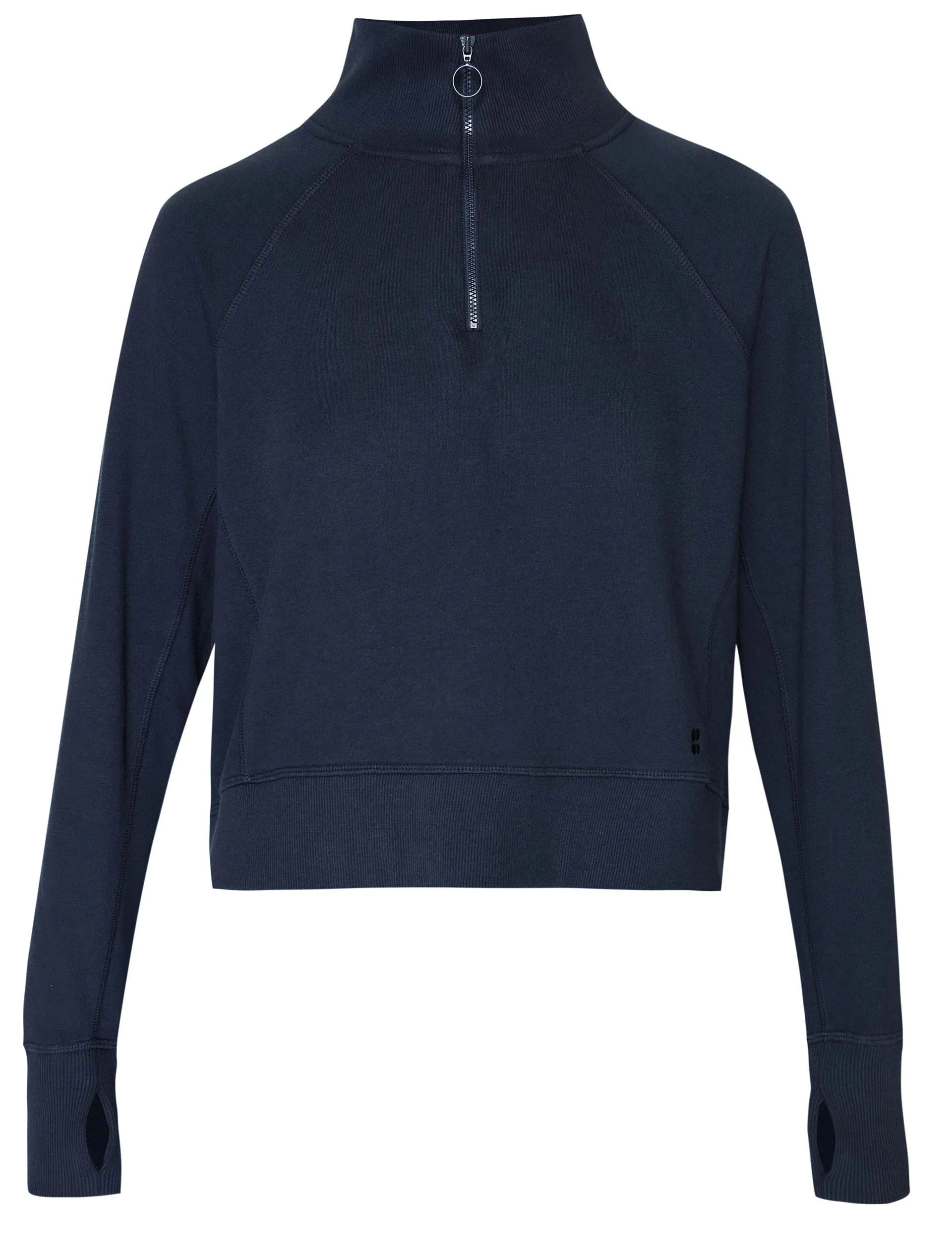 Revive Rib Half Zip Pullover - Navy Blue