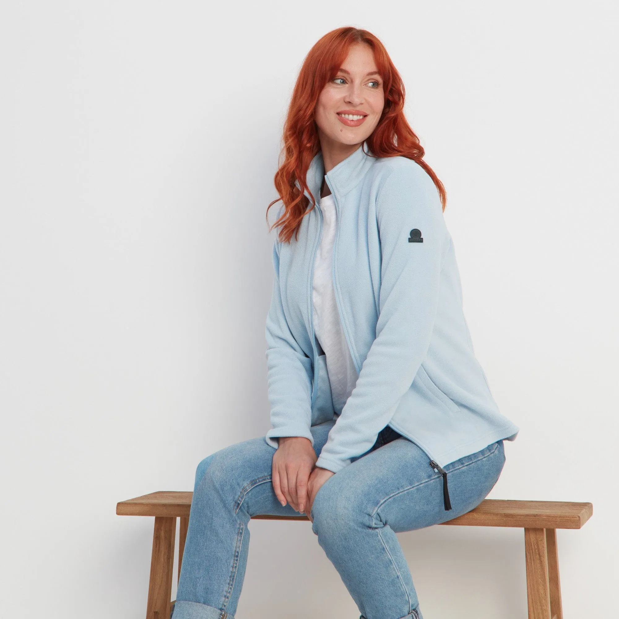 Revive Womens Fleece Jacket - Ice Blue