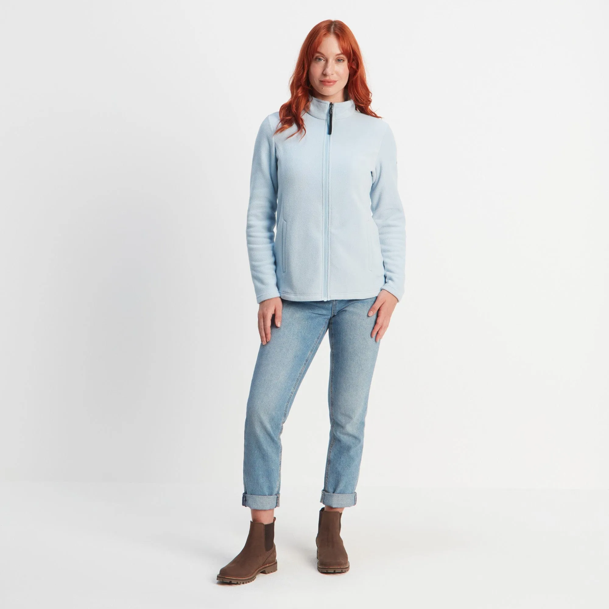 Revive Womens Fleece Jacket - Ice Blue