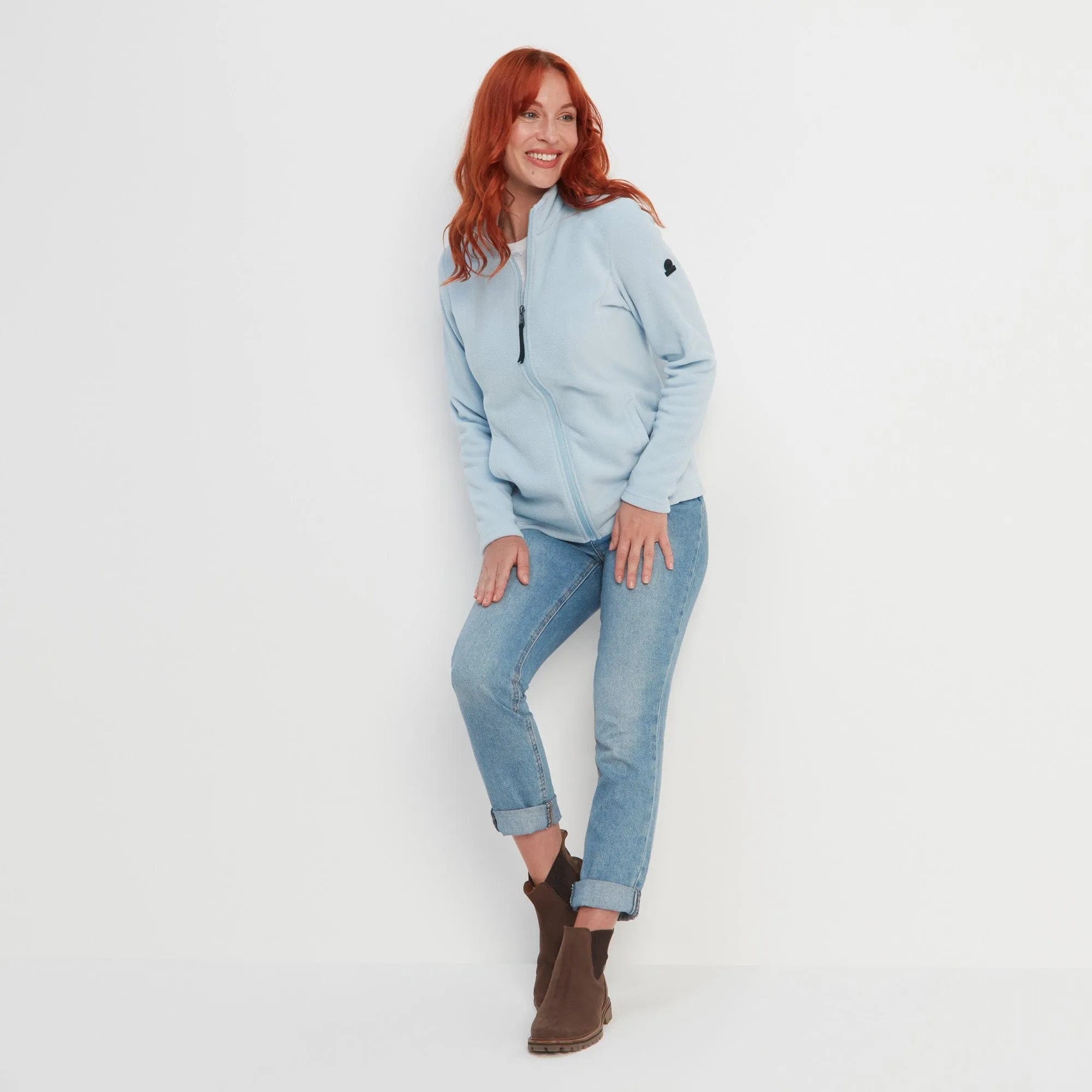 Revive Womens Fleece Jacket - Ice Blue