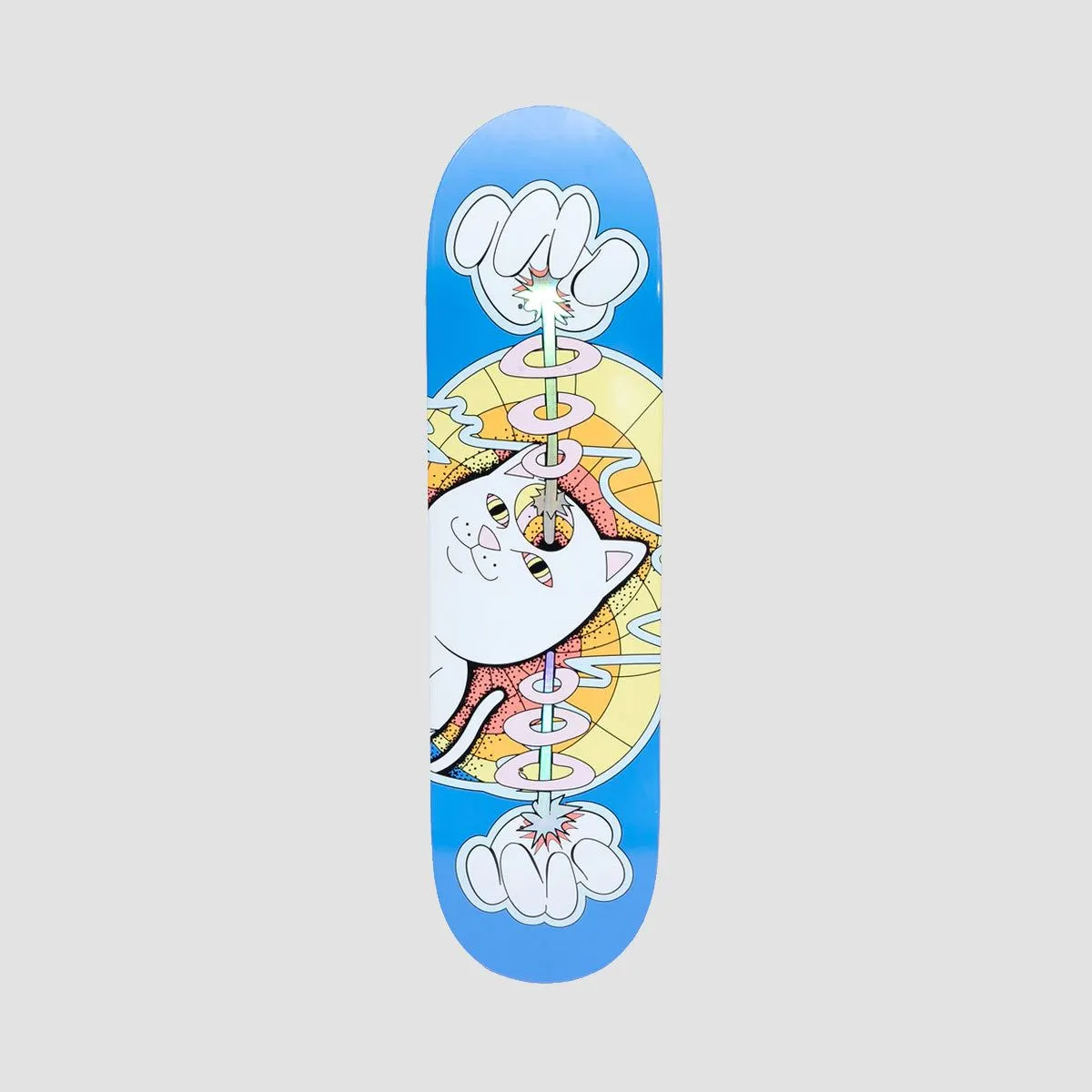 Ripndip Mind Control Skateboard Deck Blue - 8"