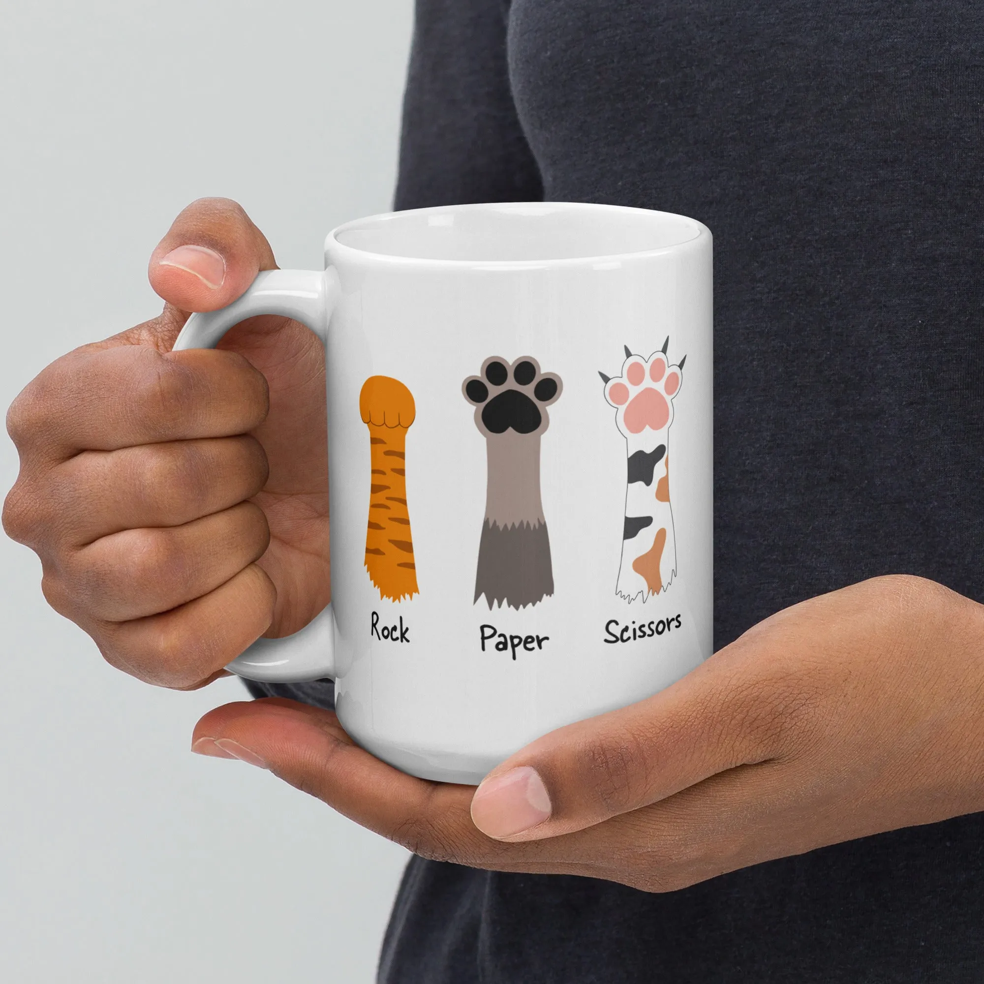 Rock Paper Scissors Mug