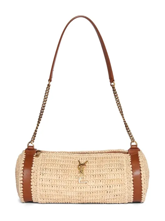 Saint Laurent   Raffia shoulder bag 