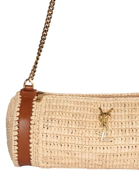 Saint Laurent   Raffia shoulder bag 