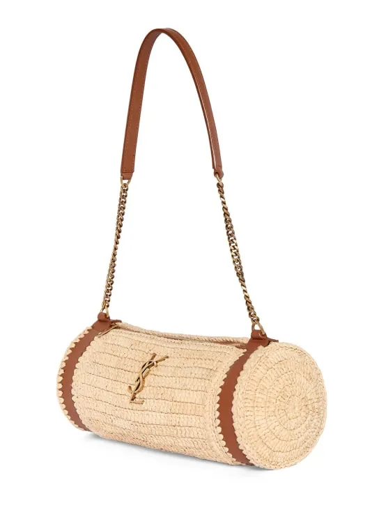 Saint Laurent   Raffia shoulder bag 