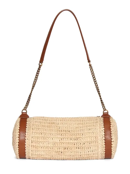 Saint Laurent   Raffia shoulder bag 