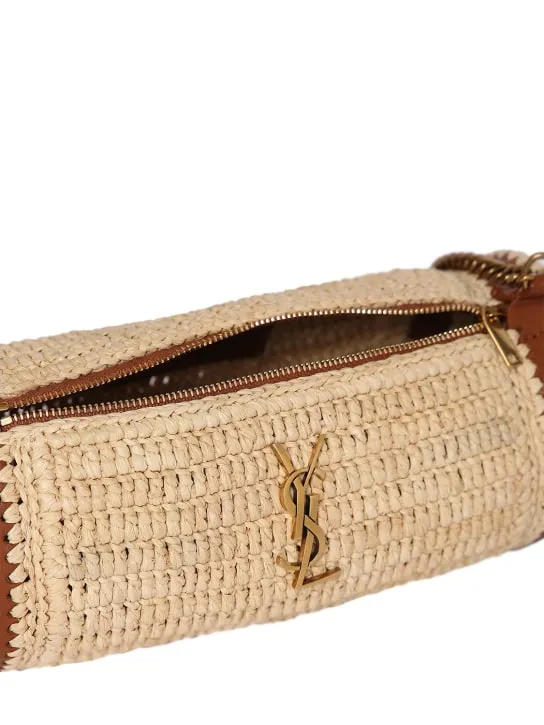 Saint Laurent   Raffia shoulder bag 